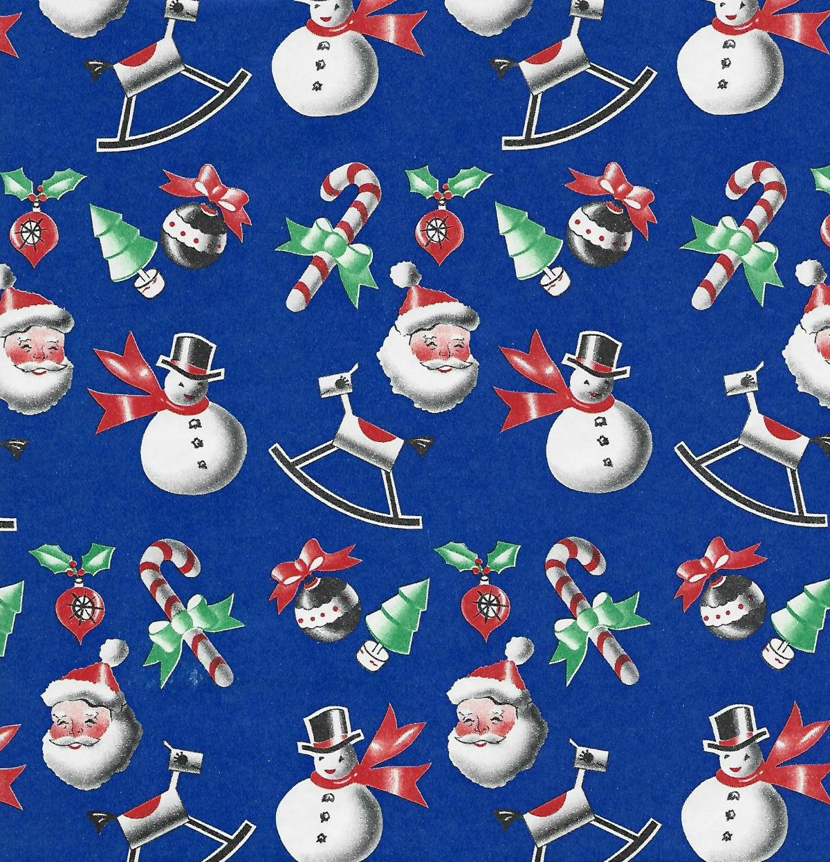 Blue christmas wrapping on sale paper