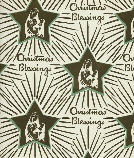Christmas Prints Assorted Flat Wrapping Paper With Gift Tags, 12