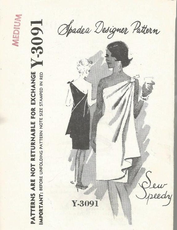 1960s Greek Goddess One Shoulder Draped Cocktail Evening Dress Etsy