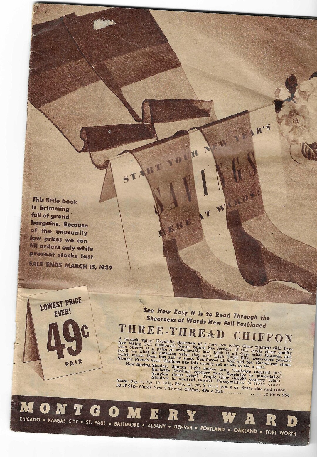 Montgomery Ward Sale Catalog March 1939 64 Pages Reference Altered Art