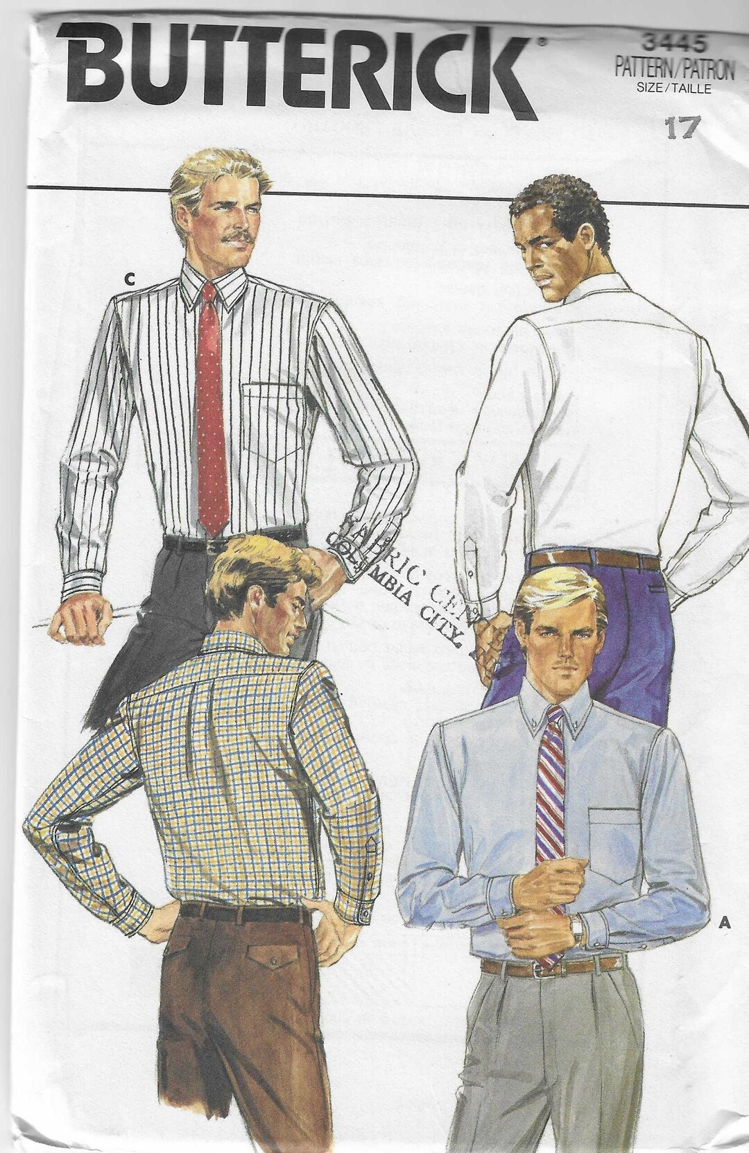 Vintage 70s or 80s Butterick No. 5936 Size 42 Men Polo