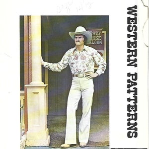 Authentic 273 UNCUT FF 1970s Men&#39;s Western Cowboy Shirt Yokes Long Sleeves Yellowstone Nashville Style Chest 36 Men&#39;s Vintage Sewing Pattern