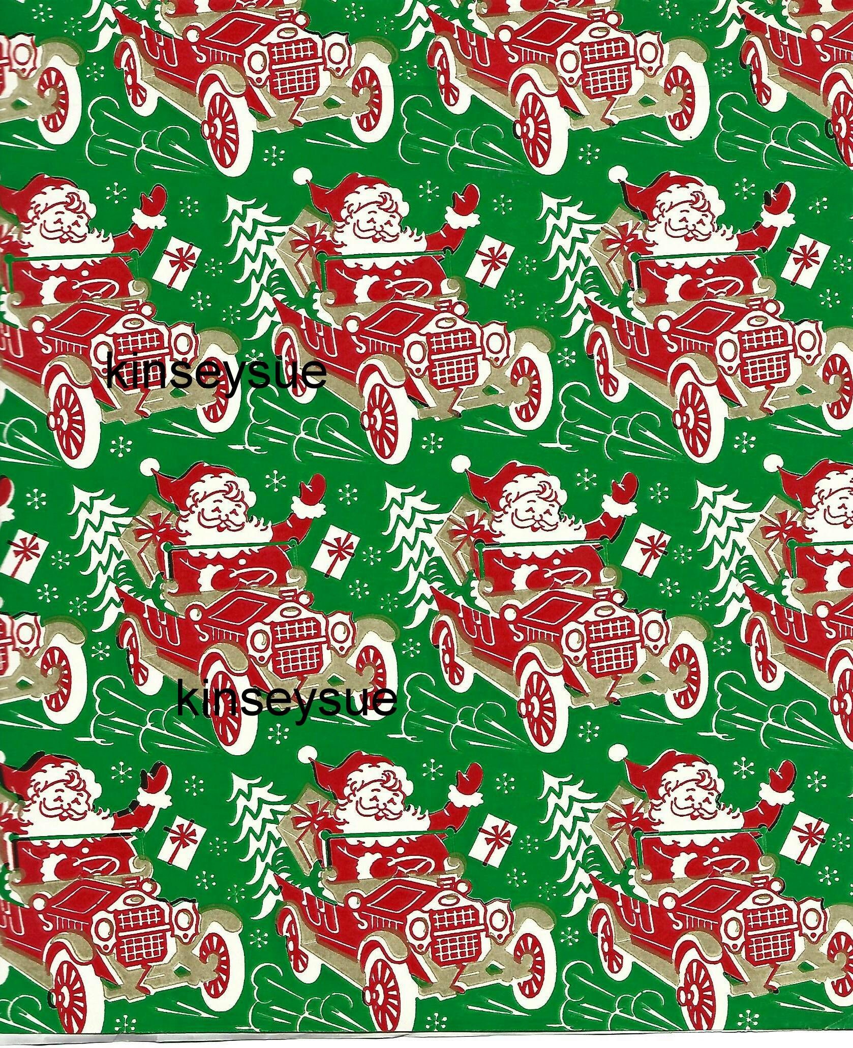 Vintage Christmas Wrapping Paper Child Angels On Red Noel One Flat Sheet  Gift Wrap - Yahoo Shopping