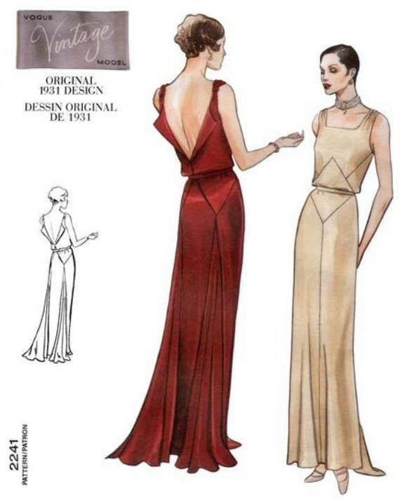 art deco evening gown