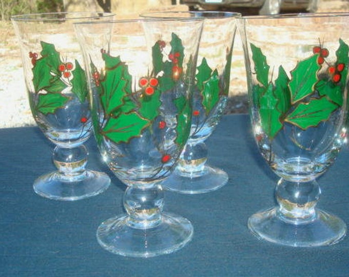 Lenox Holiday Iced Tea Glasses Set of Four Etsy