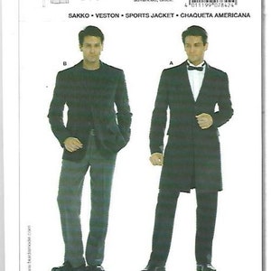 May include: A sewing pattern for a jacket with two different styles. The pattern is for an advanced skill level and includes seam and hem allowances. The pattern number is 7842.