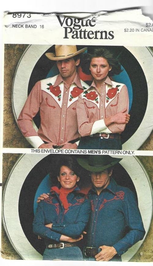 1970s Men's Cowboy Western Nashville Style Shirt With Yokes 1970s Men's Cowboy Western Nashville Style Shirt With Yokes