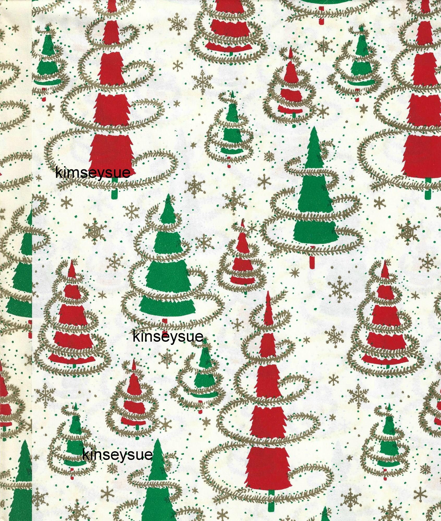 1940s Vintage Christmas Wrapping/Tissue Paper Christmas Stars Christmas  Gift Wrap One Flat Sheet