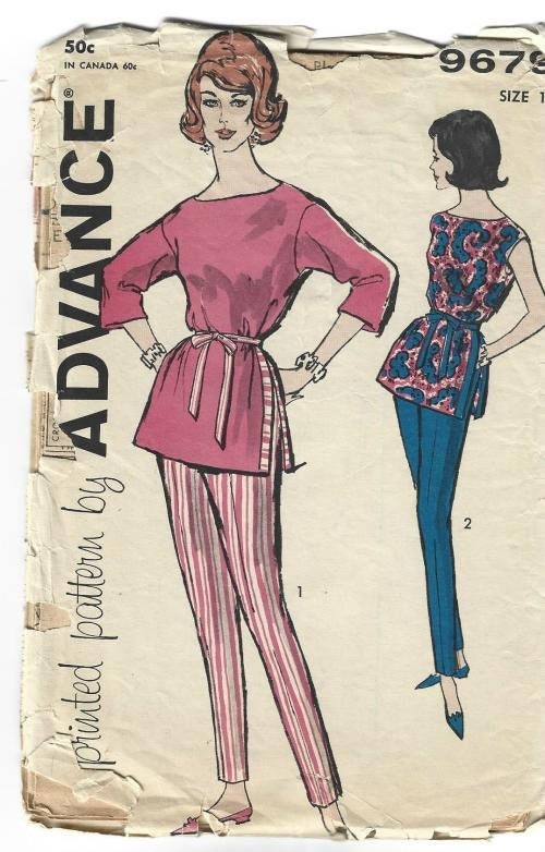 1960s Velvet High Waist Velvet Cigarette Pants S – Deja Vintage