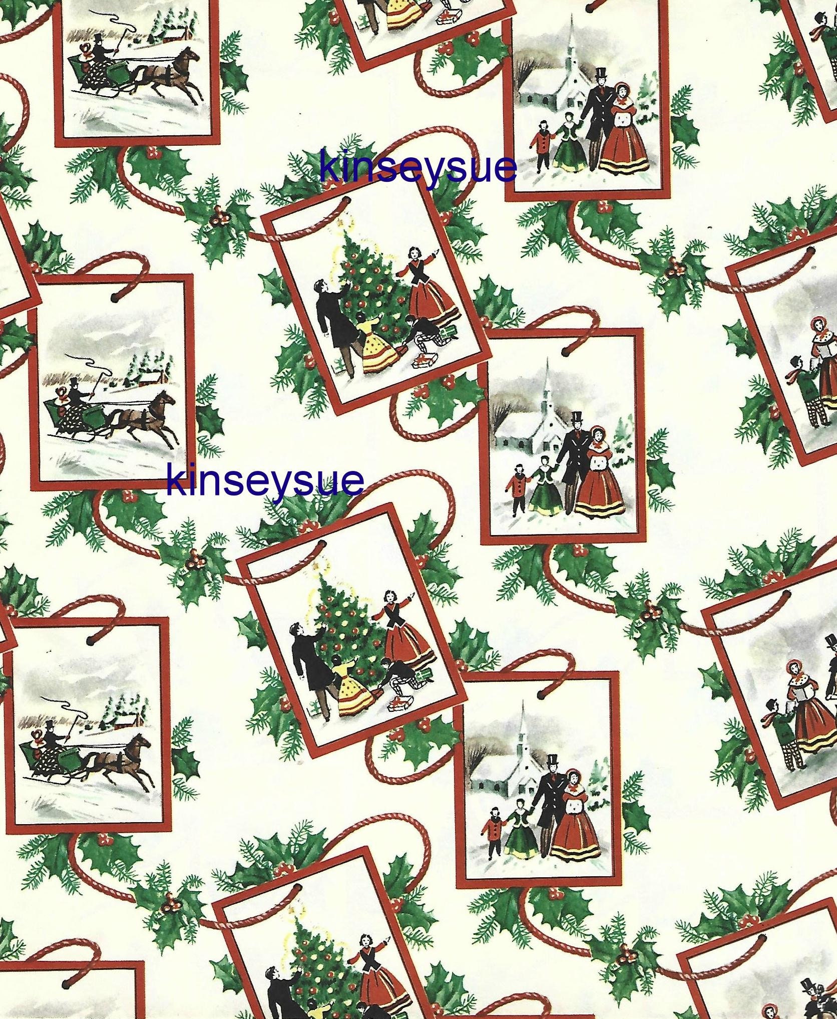 Vintage Christmas Gift Wrap x 3 Sheets – Dean Morris Cards