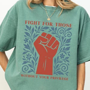 Retro Activism Comfort Colors T-Shirt: Human Rights Empowerment