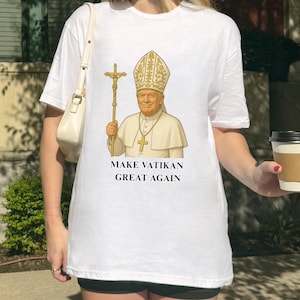 Divertida camiseta de Trump para el Papa MAGA: regalo republicano