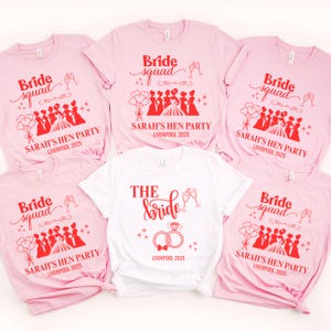 Personalized Hen Party T-Shirts: Team Bride Matching Outfits
