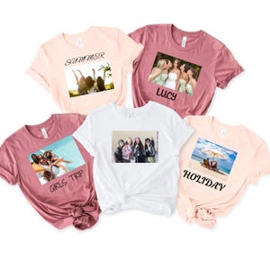 Your Photo Shirt, T-shirt Picture, T-shirt Photo, Custom T-shirt Picture Women, Custom T-Shirt Graphic, Your Photo and Any Text, Tee T-shirt