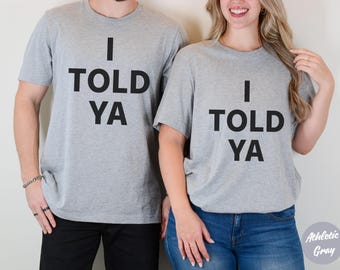I Told Ya Sweatshirt, Challengers Inspired Crewneck, Zendaya Style Pullover, Organic Heavyweight Cotton T-shirt