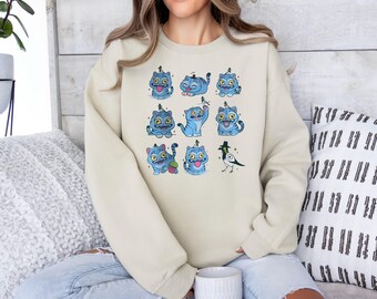 Derpy Tiger Sweatshirt, Huntrix Sweatshirt, Kpop Demon Hunters Tiger Shirt, Hunters Tiger Fan Shirt, Funny Derpy Tiger Hoodie, Huntrix Shirt