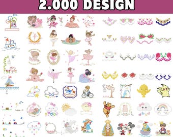 Pack - bordado 2.000 diseños
