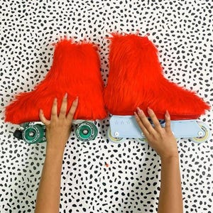 Roller Skate Covers, Skate accessories, skate covers, furry rollerskate covers, skater accessories, roller skates, roller skates accessories