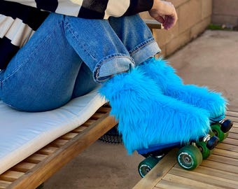 Furry Roller Skate Covers: Stylish Protective Skater Accessories