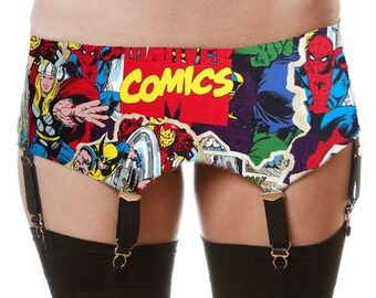 Limited Edition Superhero Garter Belt (New Print)