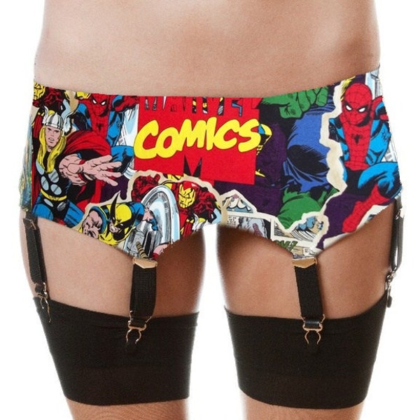 Limited Edition Superhero Garter Belt (New Print)