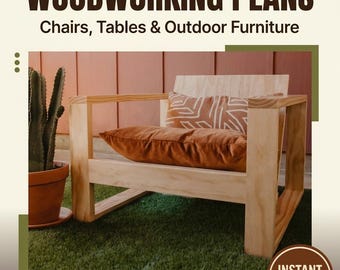 50 DIY Woodworking Plans PDF | Furniture Build Guide for Beginners | Chairs Tables and Outdoor Wood Projects | Step by Step Instant Download