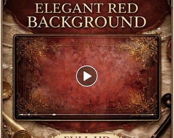 Animated background baroque ornate frame loop | vintage seamless video | elegant video background for overlays and reels