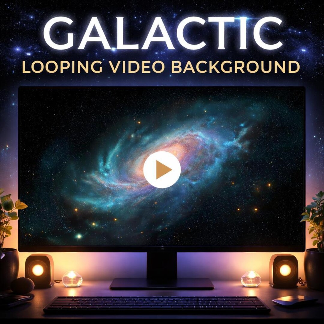 Loop Like Galaxy Galaxy Loop Animation Background | Spiral Galaxy, Stars, Cosmic Space ...