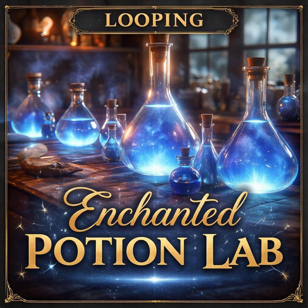 Blue Potion Laboratory Animated Background | Seamless Loop Video ...