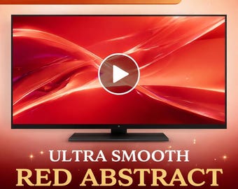 Red abstract wave loop video | seamless animated background, ocean-inspired, calming red backdrop | livestream, VJ, wallpaper, re