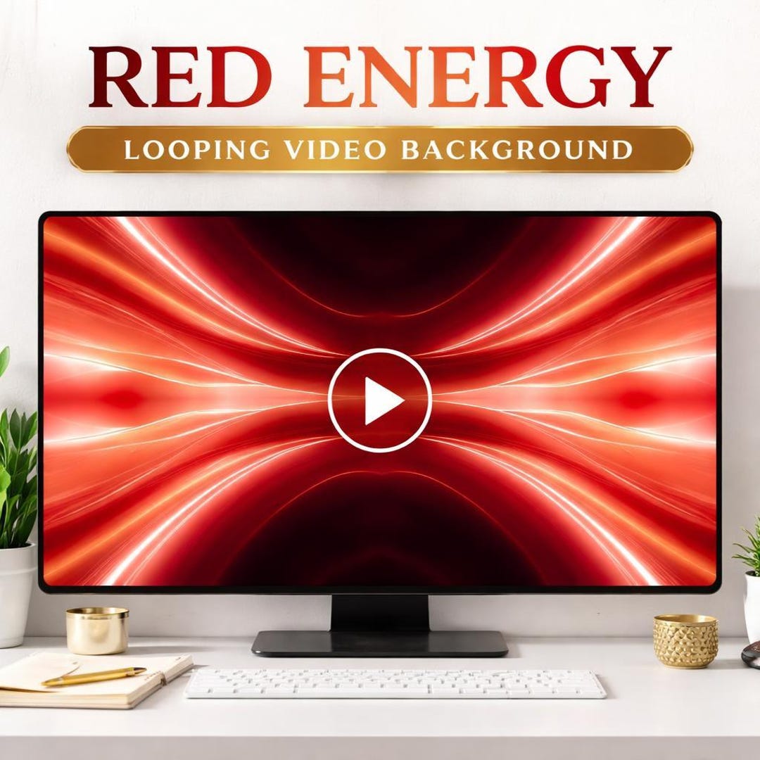 Red Neon Abstract Background Loop Video | Cyberpunk City Vibes ...