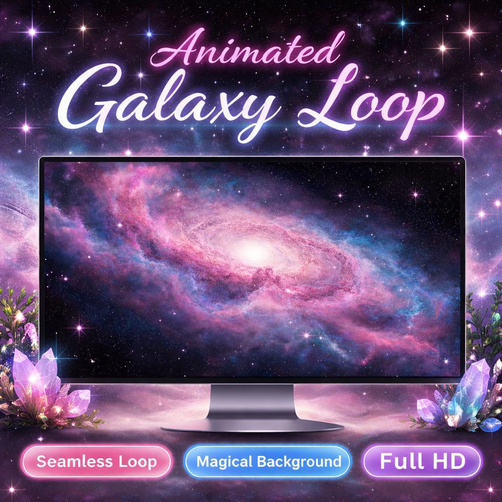 20 Galaxy Looped Animated Background Videos | Space & Cosmic Galaxy ...