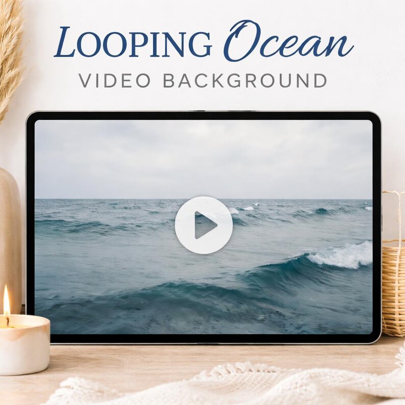 Looped Ocean Image Ocean Waves Loop Video Background | Seamless Animated Sea Waves ...