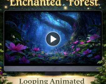Verzauberter Wald Loop Hintergrund | Gemütliches Naturambiente ( Full HD MP4)