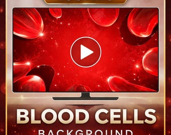 Red Sparkle Background Loop | Abstract Seamless Animated Video | Red Video Background for Events, YouTube, Stream, VJ