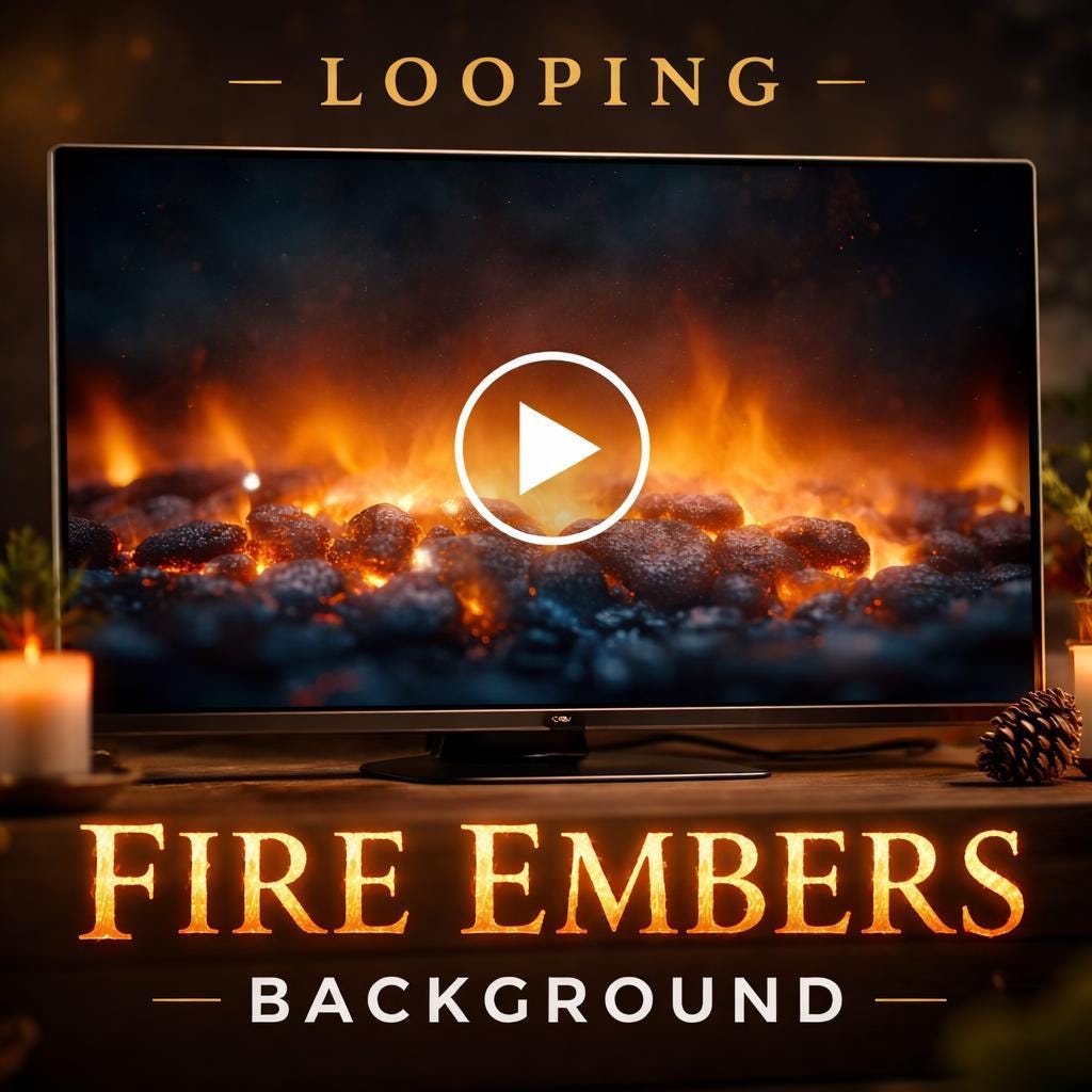Ember Loop Fire Background Loop Video | Seamless Ember Animation | Looping Video ...