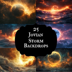Fantasy Space Planeten Digital Backdrop: Galaxy Photography Prop (25 JPGs, 6000x4000px)