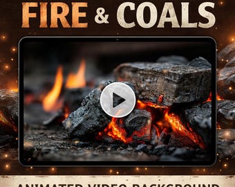 Campfire Background Loop | Animated Embers Video, Seamless Looping Fire & Smoke | Video Background for Streams, YouTube, OBS