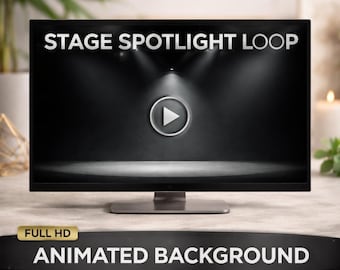 Dark Stage Scheinwerfer Loop Video | Nahtloser animierter Hintergrund (Voll HD)