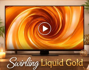 Orange Liquid Swirl Animated Background | Seamless Loop Video | Abstract Orange Video for Edits, VJ, YouTube, Reels, Events