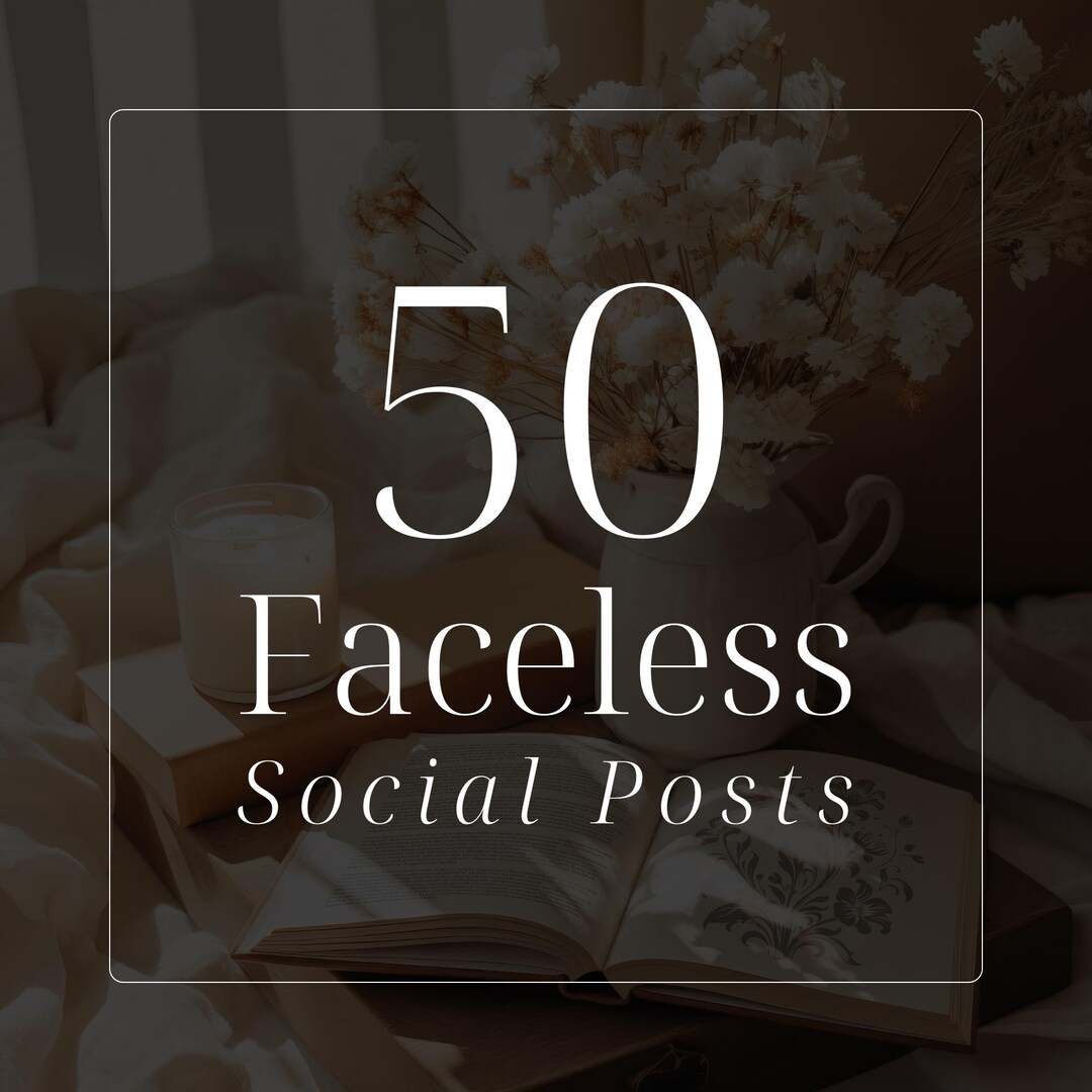 50 Faceless Social Media Content Ideas | Daily Prompts (digital ...