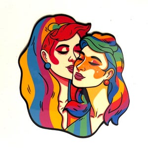Pride Sticker Bundle | Lesbian Pride Stickers | Cute Lesbean Stickers with Free Shipping | Coming Out Gifts | WLW gifts