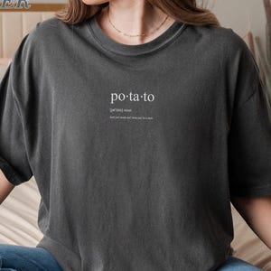 Embroidered Funny Potato Shirt, Boil Em Mash Em Stick Em In a Stew Tee, Potato Definition T-Shirt, Boil Em Potato Tee