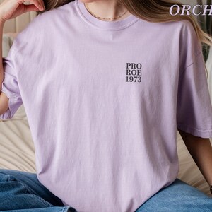 Embroidered Pro Roe Shirt, Feminist Shirt, Reproductive Rights Tee, Political Activism Shirt, Pro Roe V Wade Tee, Pro Choice Shirt