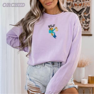 Embroidered Bad bunny DTMF Sweatshirt, DTMF Frog Sweatshirt, Bad Bunny Song Inspired Sweatshirt, DTMF Frog Design Sweatshirt