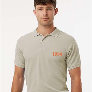 Embroidered Custom 1994 Polo Shirt, Any Year Polo Shirt, Custom Year Polo Shirt, Personalized Year Shirt, Custom 1994 Shirt