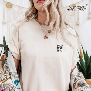 Embroidered Pro Roe Shirt, Feminist Shirt, Reproductive Rights Tee, Political Activism Shirt, Pro Roe V Wade Tee, Pro Choice Shirt