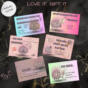 Juego de tarjetas de gruñón con purpurina | 19 postales + 1 GRATIS | Sarcástico, honesto, divertido | Sanando el mal humor | Regalo para mujeres y