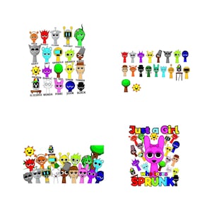 Sprunki Games PNG Designs: 2025 Toy Lover Printable Art (Digital Download)