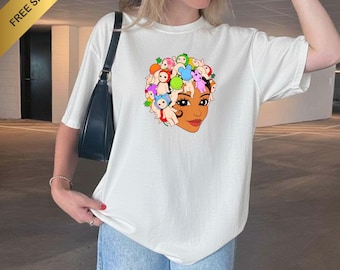 Sonny Angel baby tee and T-shirt , Y2k Tee , Funny Angels Head tee